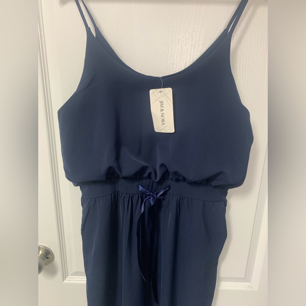 Jim & Nora Navy Blue Dress- Size Large - NWT